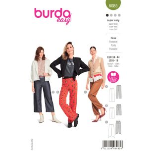 Schnittmuster - burda easy - Hose mit Elastikbund und grader Beinweite - 6085