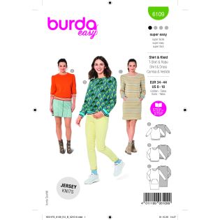 Schnittmuster - burda easy - Sweatshirt  - 6109