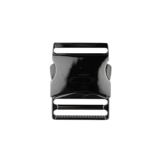Metall Steckschnalle - 40mm - Anthrazit
