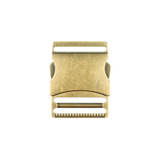 Metall Steckschnalle - 40mm - Brüniert