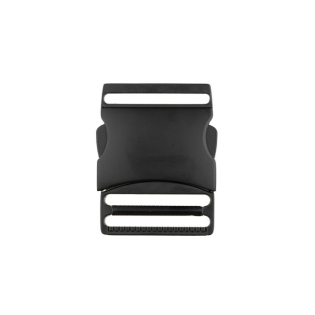 Metall Steckschnalle - 40mm - Schwarz