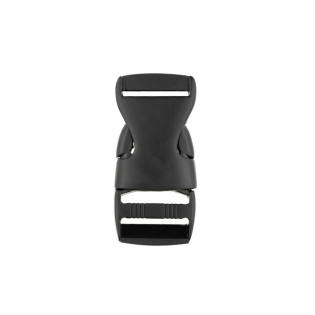 Metall Steckschnalle - 25mm - Schwarz