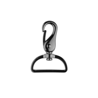 Metall Karabinerhaken - 40mm - Anthrazit