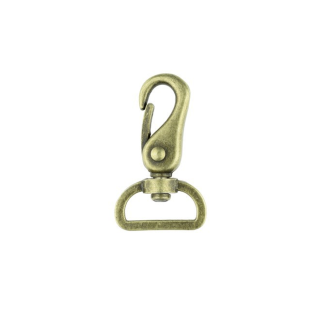 Metall Karabinerhaken - 25mm - Brüniert