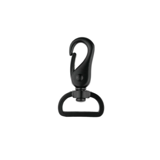 Metall Karabinerhaken - 25mm - Schwarz