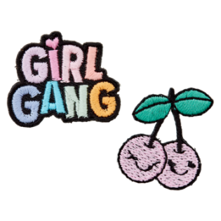 Applikation - Girl´s Pink - Girl Gang - 2er-Set