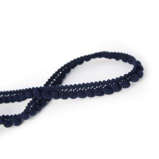 Bommelborte - klein - 10 mm - navy