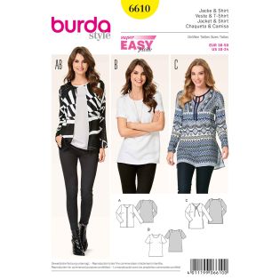 Schnittmuster - burda style - Jacke & Shirt - 6610