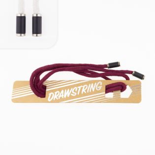 Fertigkordel - Baumwolle - uni - 1,2m - 5mm - bordeaux