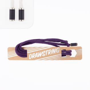 Fertigkordel - Baumwolle - uni- 1,2m - 5mm - violett