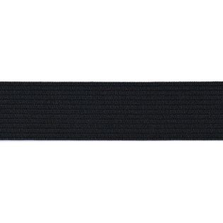 Gummiband - 35 mm - uni - schwarz