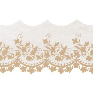 Tüllspitze - 105 mm - beige