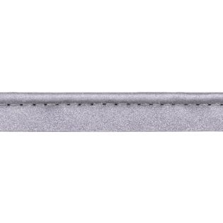 Paspelband - reflektierend - uni - grau