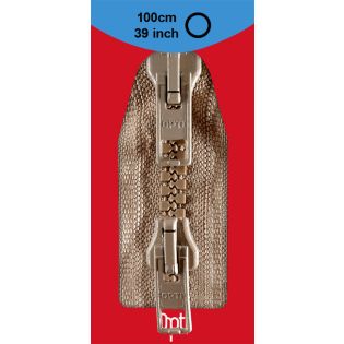 Reißverschluss Opti - P60 - 100cm - Werraschieber - Zweiwege - teilbar - beige