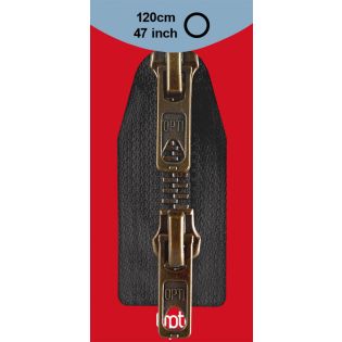 Reißverschluss Opti - M60 - 120cm - Werraschieber - Zweiwege - teilbar - schwarz