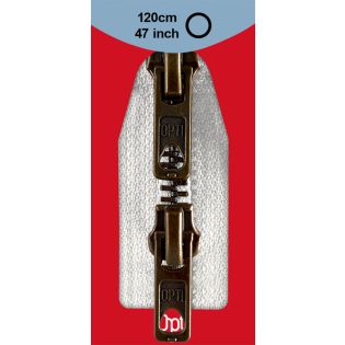Reißverschluss Opti - M60 - 120cm - Werraschieber - Zweiwege - teilbar - weiss