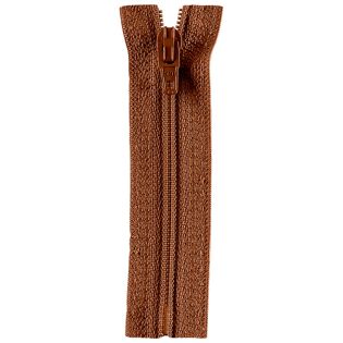 Reißverschluss Opti - S40 Fulda 15cm - nicht teilbar - brandy