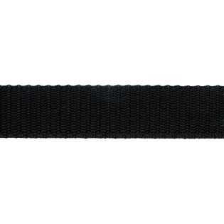 Taschengurtband - 25 mm - uni - schwarz