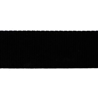 Taschengurtband - 40 mm - uni - schwarz