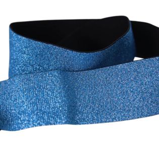 Gummiband - 40 mm - blau - glitzer