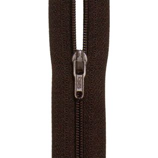 Reißverschluss - S40 - Meterware - mit Zipper - dunkelbraun