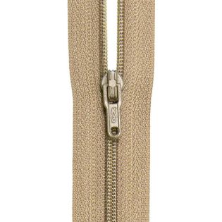 Reißverschluss - S40 - Meterware - mit Zipper - beige