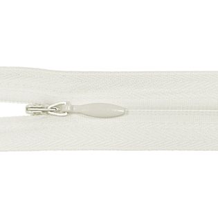 Reißverschluss - nahtverdeckt - S43 - Meterware - mit Zipper - creme
