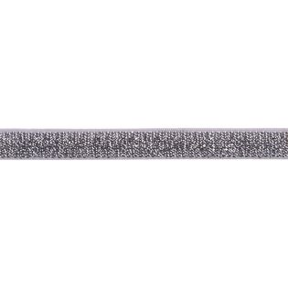 Gummiband - 10 mm - silber - weiss 