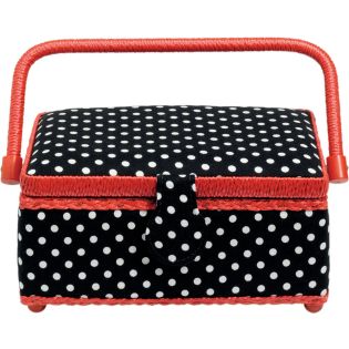 Prym - Nähkorb  - groß - Polka Dots 