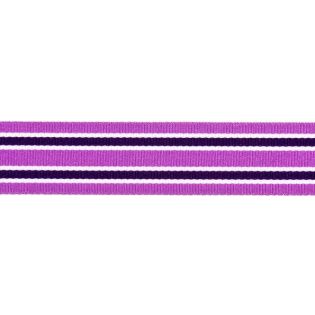 Ripsband - 25 mm - Streifen - flieder-lila