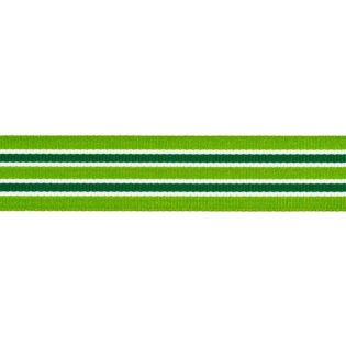 Ripsband - 25 mm - Streifen - limette-grün