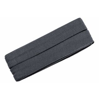 Jerseyschrägband - 40/20 - 3m Coupon - grau meliert
