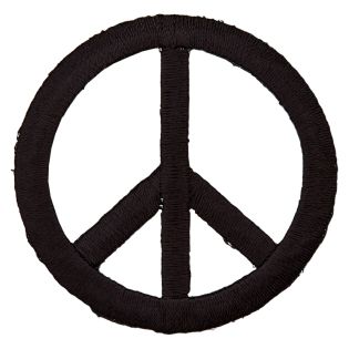 Applikation - Peace - schwarz