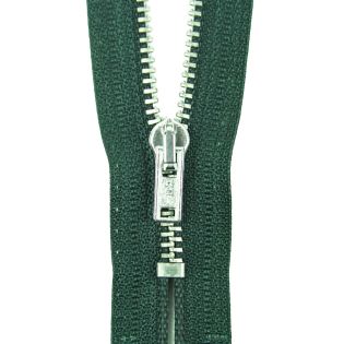 Reißverschluss Opti - M40-silber - 18cm - Werraschieber - nicht teilbar - tannengrün