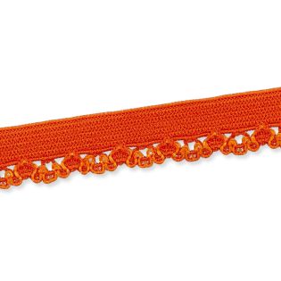 Spitzenborte - elastisch - 10 mm - orange