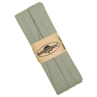 Jerseyschrägband - 40/20 - 3m Coupon - eukalyptus