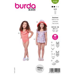Schnittmuster - burda kids - Badeanzug & Sonnenhut - 9193