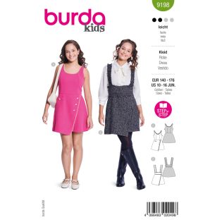 Schnittmuster - burda kids - kurze Kleider - 9198
