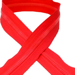 AY - Profil- Reißverschluß - 5 mm - Meterware - rot 