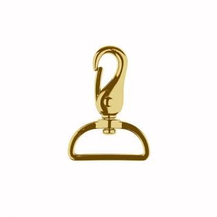 Metall Karabinerhaken - 40mm - Gold