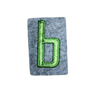 Applikation - Fun Letters - Patch - Buchstabe b - grün