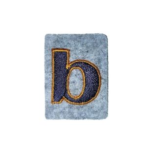 Applikation - Fun Letters - Patch - Buchstabe b - braun
