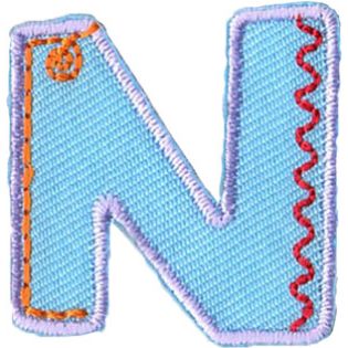 Applikation - Fun Letters - Buchstabe N