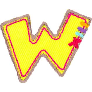Applikation - Fun Letters - Buchstabe W