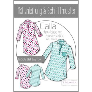 Schnittmuster - ki - ba - doo - Calla - Hemd - Bluse mit Polo - Verschluss - Girls