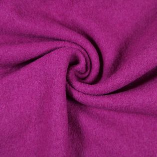 Walkloden - schwer - uni - dunkelpink