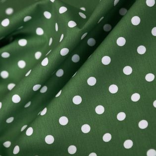 Baumwolle - Dots - moosgrün