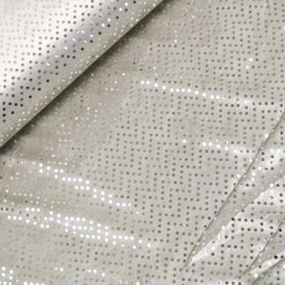 Hologramm - Pailletten-Stoff - gold