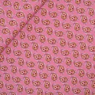 Baumwolle - Stretch - Piccolo Paisley - pink