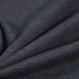 French Terry - Premium Basic - Sommersweat - anthrazit meliert